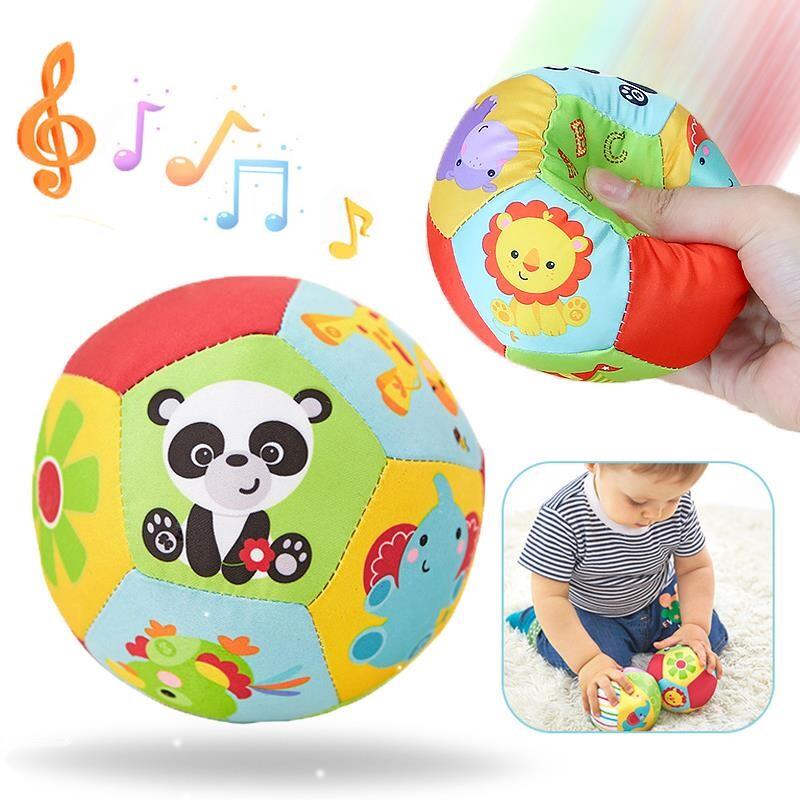 Baby Toys 0-12 Months Anmal Ball Soft Plush Baby Moble Toy