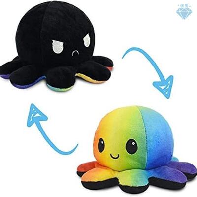 1pcs Reversible Octopus Plushie Fid toy Flip Plush Toys
