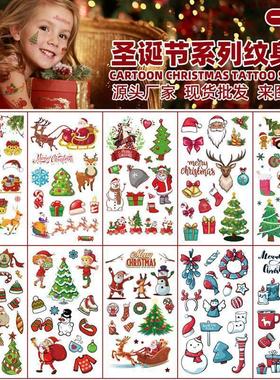 Christmas cartoon tattoo stier waterproof party decoration
