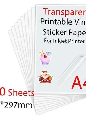 100Sheets A4 Transparent Printable Vinyl Stier Paper 2102