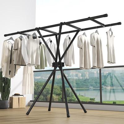 clothes drying rack folding laundry garment dryer hanger衣架