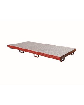 钢制承重型防盛漏托盘 蓝色 4×200L 240×80×25cm