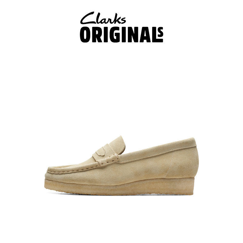 Clarks其乐Originals WALLABEE男女同款复古时尚休闲袋鼠乐福鞋