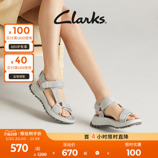 魔术贴运动凉鞋 Clarks其乐城市户外女鞋 凉鞋 女年沙滩凉鞋