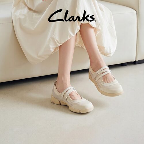 Clarks春夏玛丽珍三瓣鞋休闲单鞋