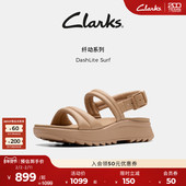 Surf女鞋 夏季 新款 Clarks其乐DashLite 厚底增高复古缓震罗马凉鞋