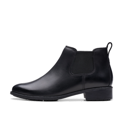 Clarks其乐Havisham Top新品秋冬女靴复古潮流切尔西靴牛皮短靴女