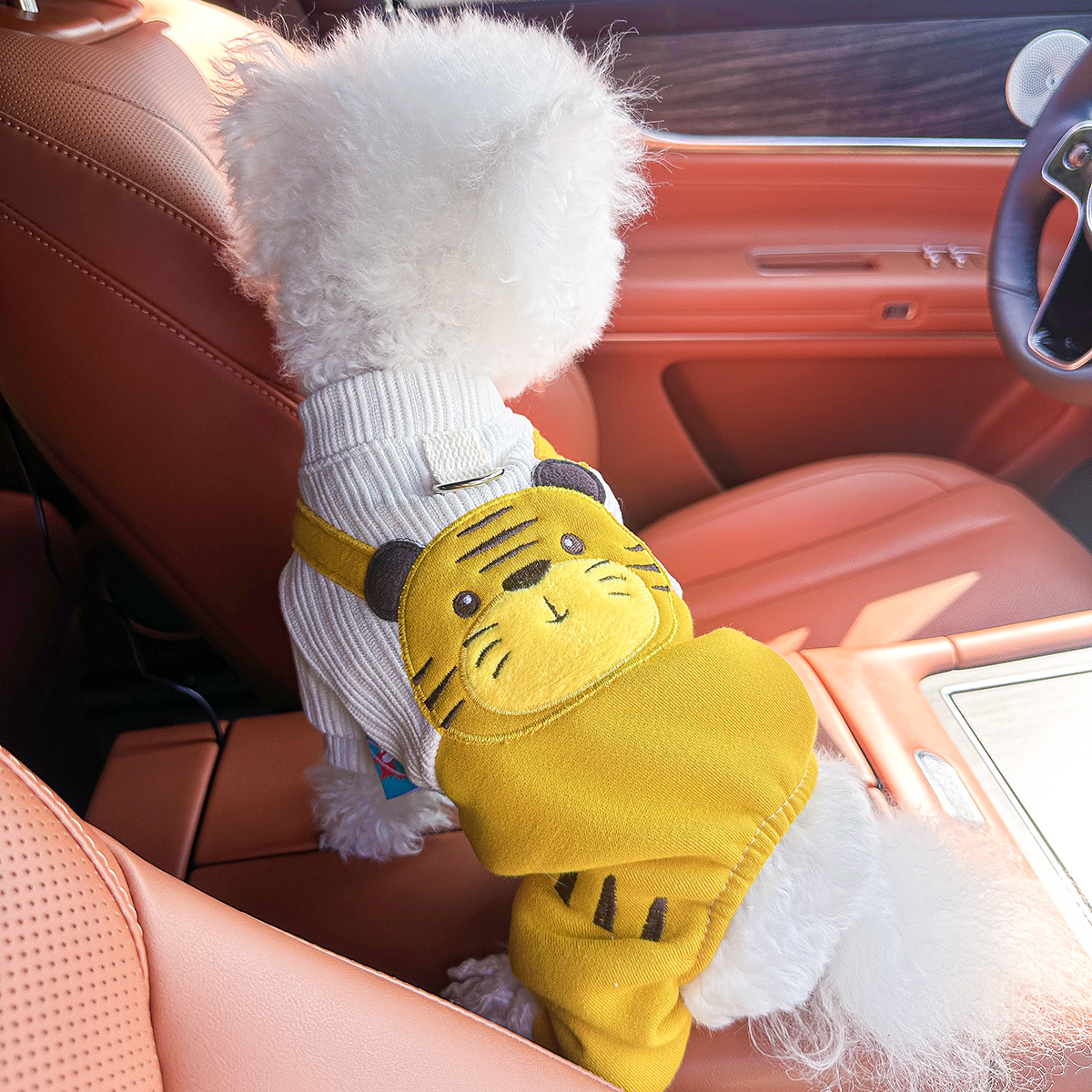 宠物四脚衣狗狗衣服可牵引背带裤