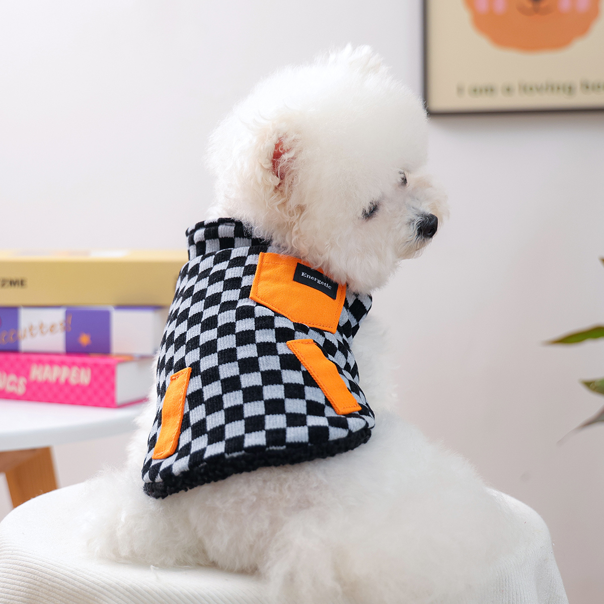 petcircle狗狗秋冬保暖格子马甲