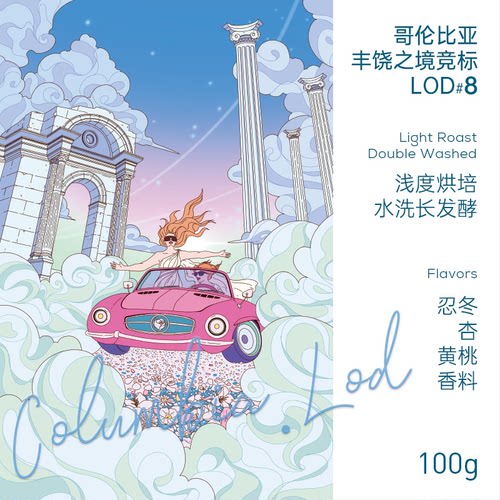 哥伦比亚竞标豆水洗玫瑰咖啡