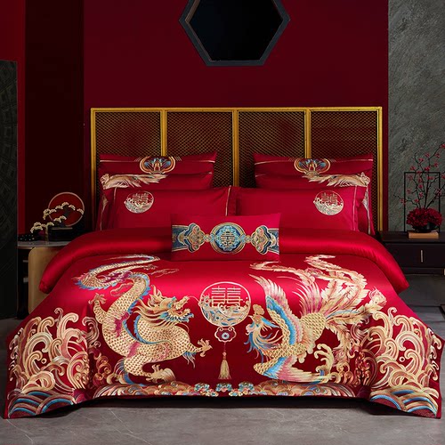 120支全棉婚庆四件套南通厂直销