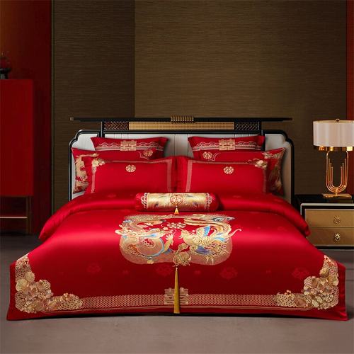 温莎蒂120S新疆长绒棉婚庆四件套