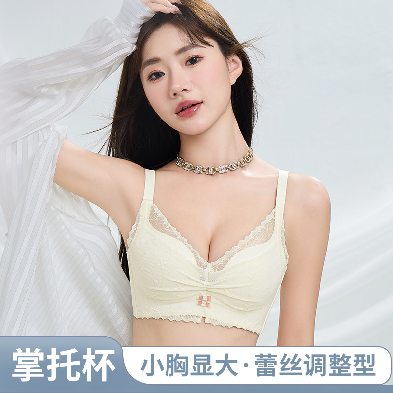 内衣女士小胸聚拢显大无钢圈收副乳防下垂上托调整型文胸罩夏季薄