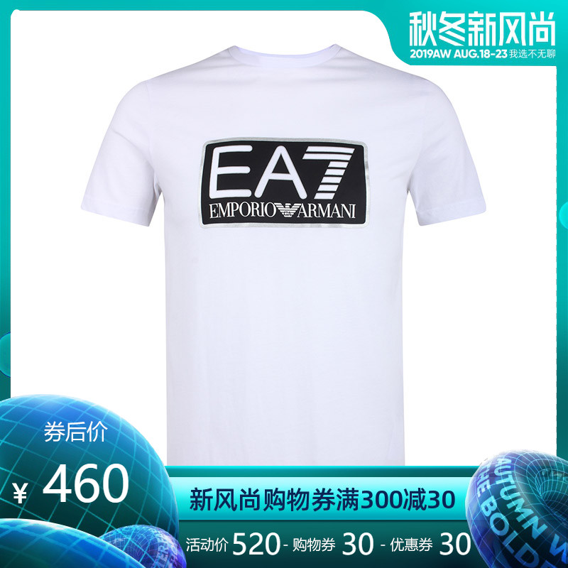 ÕýÆ·Armani/°¢ÂêÄá¶ÌÐäTÐôÄÐпÃÞEA7×Öĸӡ»¨ÐÝÏÐÄÐ×°SS