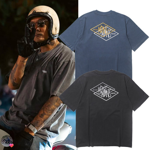 现货 MADNESS WASHED PRINT TEE 菱形字母印花短袖T恤 余文乐26SS