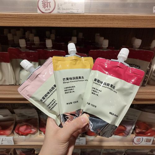 水果蜜桃味蒟蒻果冻无印良品