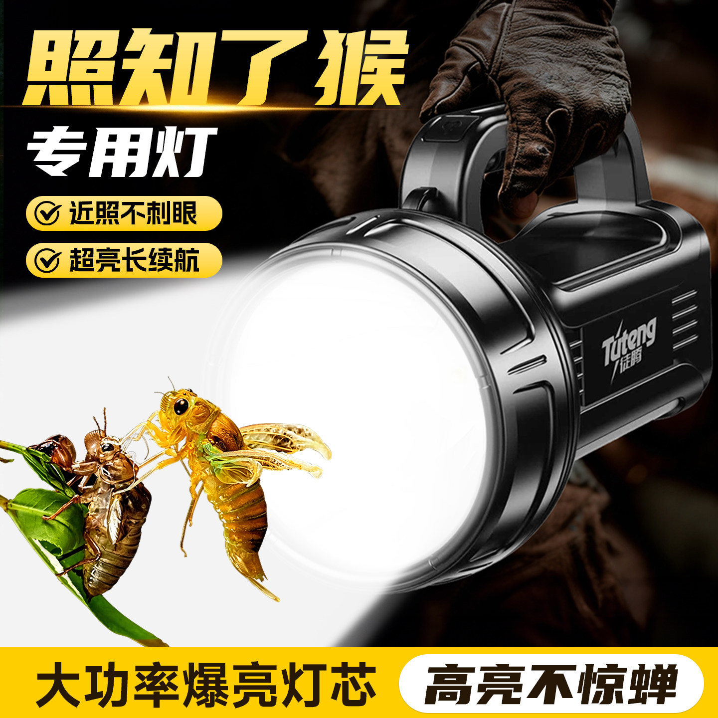 【强光超亮远射】照知了猴专用灯