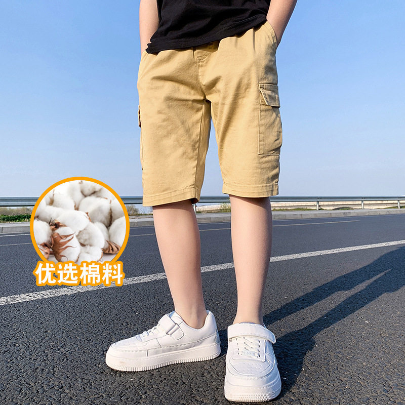 男童短裤中大童夏季六分裤儿童工装裤