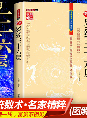 精解罗经三十六层36层详解 风水罗盘使用说明指南方法综合盘三元盘解读KB