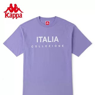 Kappa卡帕短袖男女字母印花运动T恤休闲半袖圆领上衣K0CX2TD22V