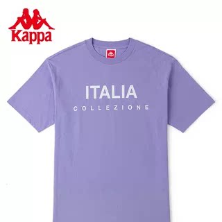 Kappa卡帕短袖男女字母印花运动T恤休闲半袖圆领上衣K0CX2TD22V