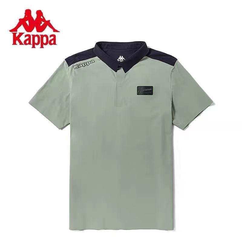 Kappa卡帕复古运动POLO衫男休闲短袖经典翻领T恤夏半袖K0D32PD46