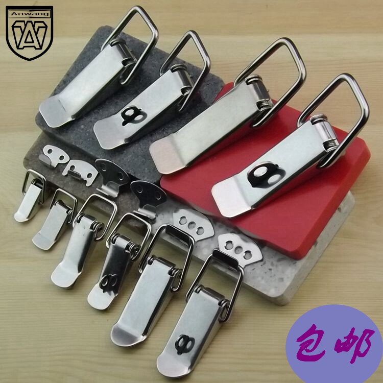 不锈钢扁嘴扣木箱搭扣皮箱锁扣弹簧箱扣工具箱弹簧锁扣箱包紧固件|msdalam kategori perkakasan/alat, fastener, Fasteners lain - dari Buy2taobao.com untuk memberikan perkhidmatan ejen Taobao profesional membeli