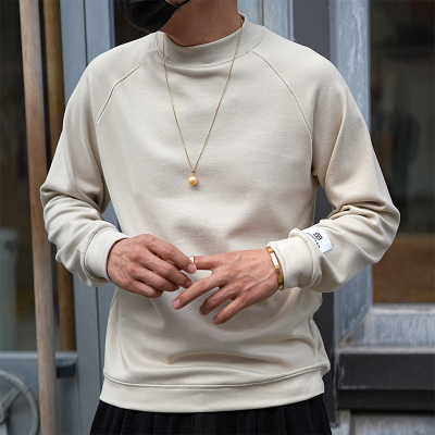 冬季简约双面绒德绒半高领打底衫