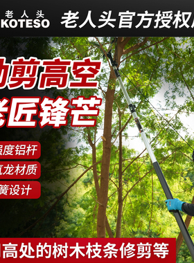 KOTESO老人头粗枝剪高枝高空大力剪果树园林工具修枝绿化加长伸缩
