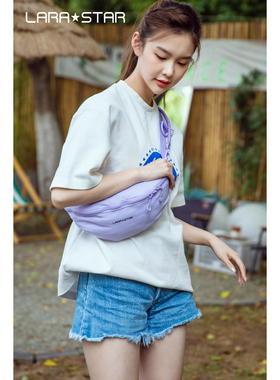 劳拉之星0834月牙胸包斜挎包骑行女士韩版时尚百搭运动单肩背包