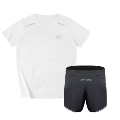 Set (White Short Sleeve + Black Shorts)