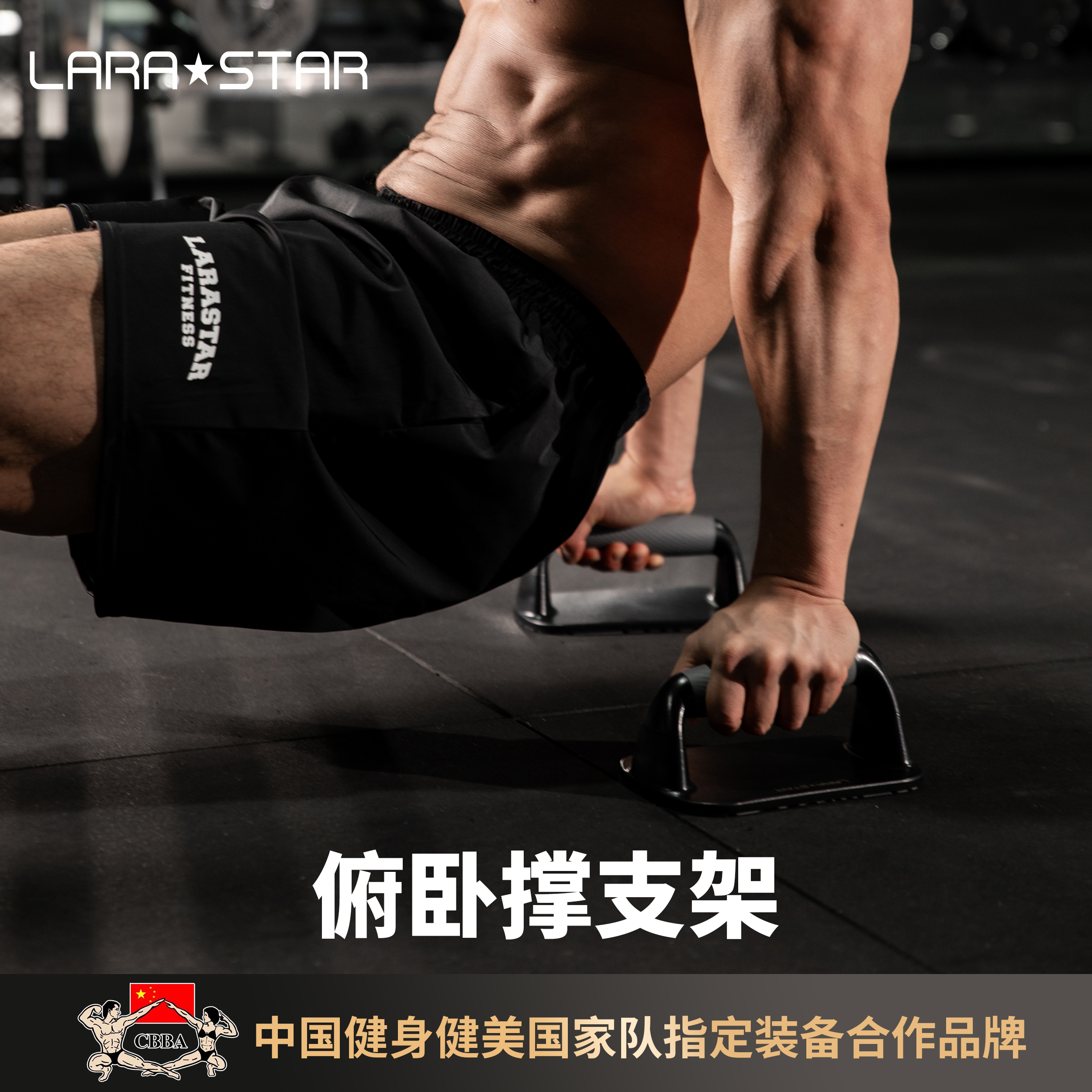 劳拉之星3144俯卧撑支架加粗辅助训练器男士健身平板支撑练胸神器