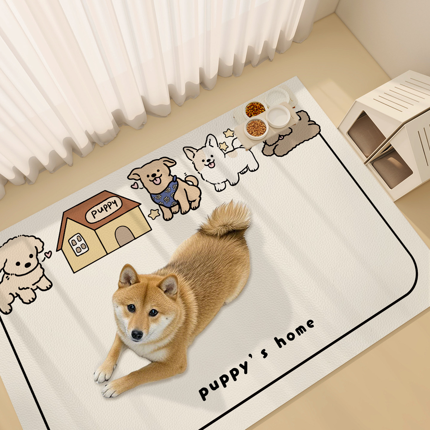 宠物地垫防水防尿防滑养狗专用围栏地毯狗狗猫咪防抓餐垫子狗笼垫