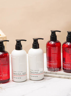 THANN庭润香木系列酒店线洗发水护发素沐浴露润肤乳320ml洗护套装
