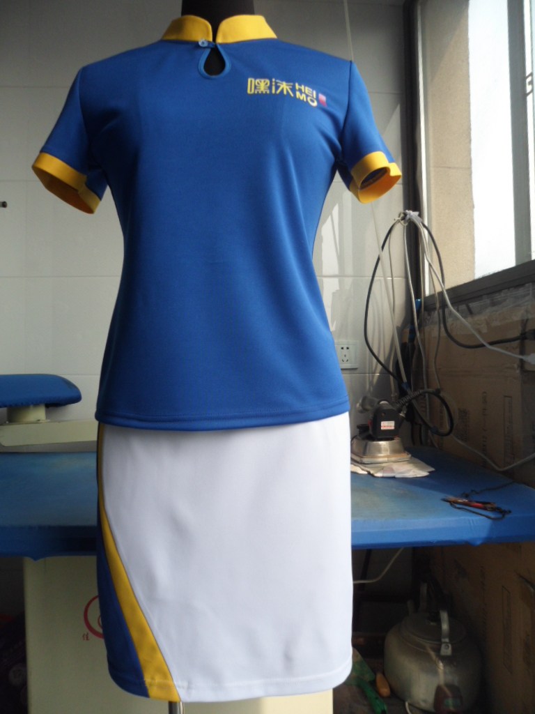 超市销售员短袖衣套装女夏季食品啤酒饮料牛奶促销员工作服装定制