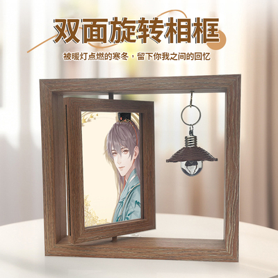 双面旋转相框谷美拍立得亚克力