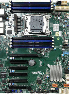 超微X10SRI-F C612 X99单路服务器主板支持E5 V3/V4 ECC DDR4内存
