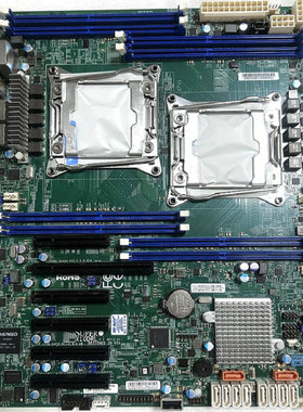 超微X10DRL-I双路X99 2011-3主板C612支持E5 V3/V4服务器DDR4内存