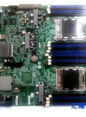 泰安S7067主板X79双路 C602支持E5 V2主板带万兆网卡支持REG DDR3