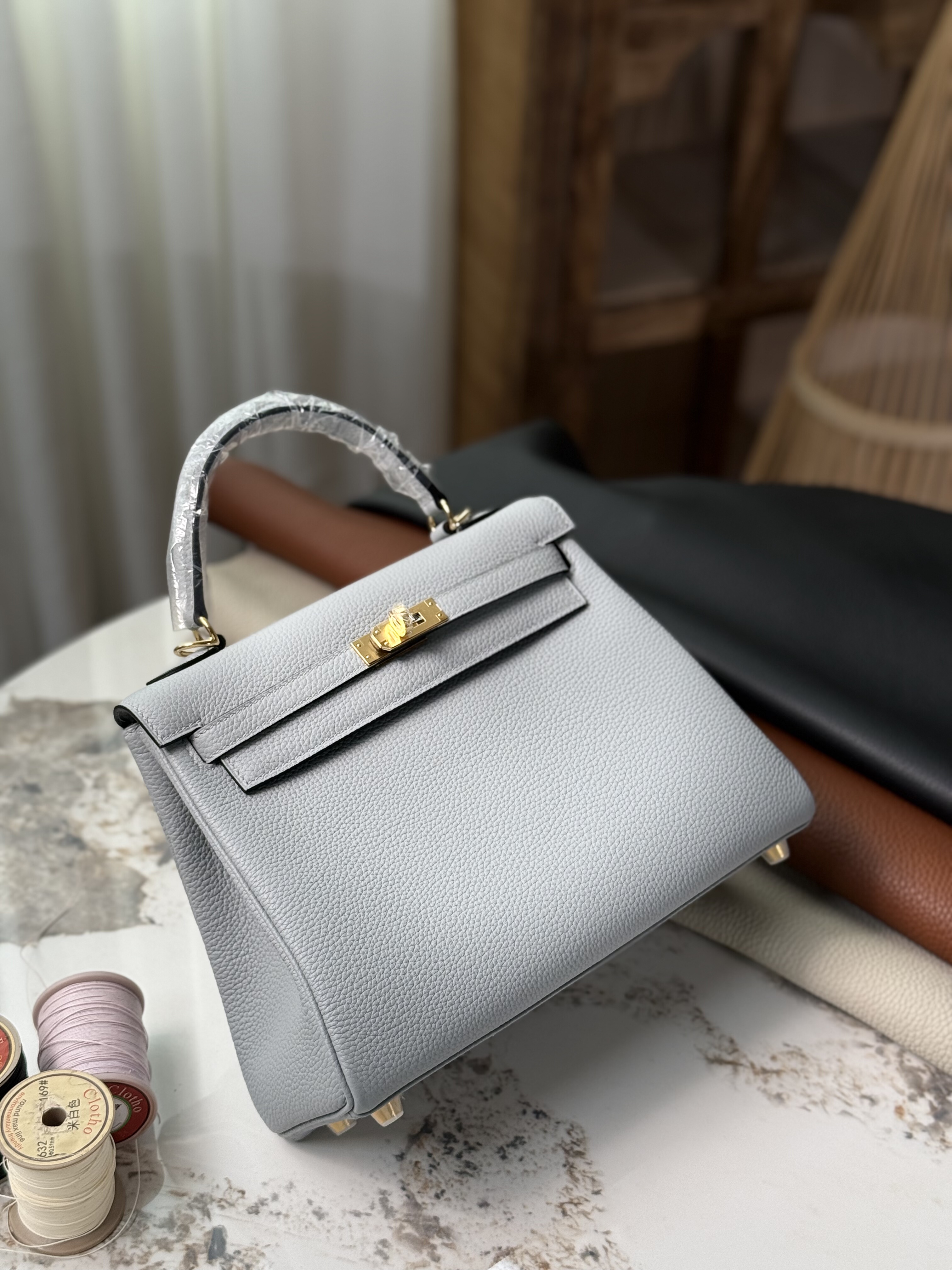 进口皮凯莉包25CM手缝蜡线凯莉包,箱包皮具/热销女包/男包,通用款女包,淘宝优惠券,粉丝福利购,淘宝优惠卷