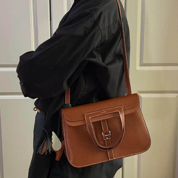 ins女手提高级质感新款哈赞包头层牛皮马蹄包单肩斜挎包通勤百搭,箱包皮具/热销女包/男包,通用款女包,淘宝优惠券,粉丝福利购,淘宝优惠卷