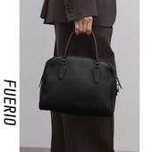 ROW系知识分子风 意产头层牛皮India手提保龄球包日常手提包