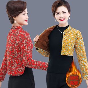 坎肩背心 护肩颈宽松大码 中老年女驼绒加厚护肩加绒马夹长袖 护腰款