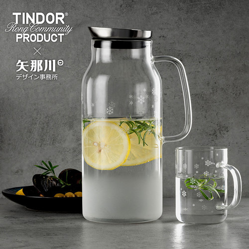 田代高硼硅玻璃冷水壶雪花纹