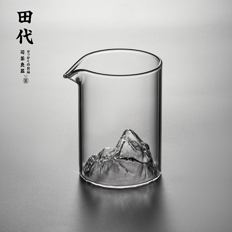 田代观山玻璃公道杯耐热分茶器功夫茶具套装茶海家用茶室泡茶喝茶