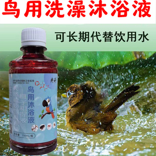 鸟用洗澡画眉八哥小鸟鸽子鹦鹉咬毛除臭沐浴液跳蚤血螨亮羽沐浴液