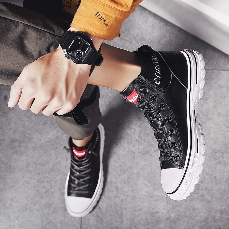 Giày nam mùa thu 2019 mới giày cao gót nam phiên bản Hàn Quốc của xu hướng giày cao cấp bình thường hoang dã trong giày thủy triều đỏ - Giay cao giày thể thao trắng