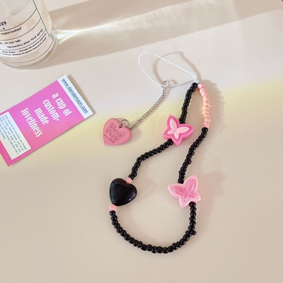 NO FORGET / 黑粉手机链黑煤球的搭子