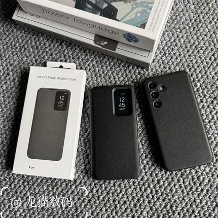Samsung S26 Ultra Phone Case S22/S23+ Flip-Free Leather Case A55/A17/A37/Z Fold6/7 Full Coverage Anti-Drop 25Edge Original Protective Case S24Fe Smart Window Card Slot Thin