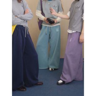 好朋友复古商店·多巴胺四季款美式休闲学院显腿长抽绳百搭卫裤